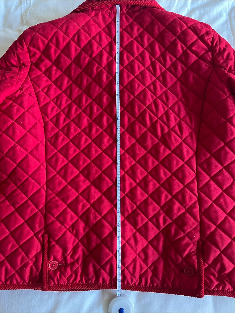 Chaps Quilted Red Jacket - Picture 4 of 5